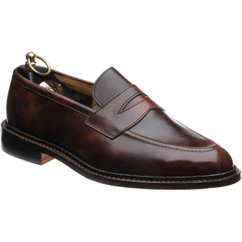 Trickers shoes | Trickers Town | Jason loafers in Dark Brown Calf at ...