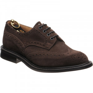 Trickers Bourton LW (Rubber) in Cafe Repello Suede