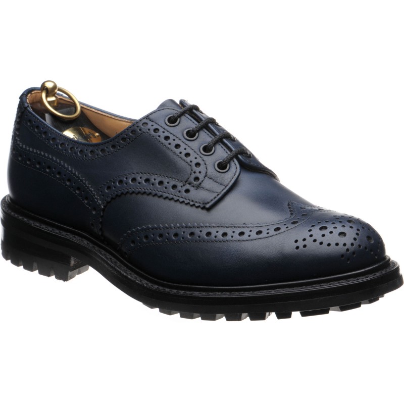 Trickers shoes | Trickers Sale | Bourton (Rubber) in Navy Calf at ...