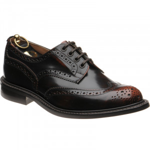 Trickers shoes Trickers Sale Bourton Rubber rubber soled brogues in Brown Tan Bookbinder at Herring Shoes