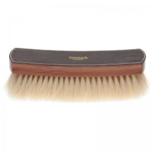Trickers Shoe Brush Large in White Horse Bristle