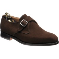 trickers mayfair in chocolate suede