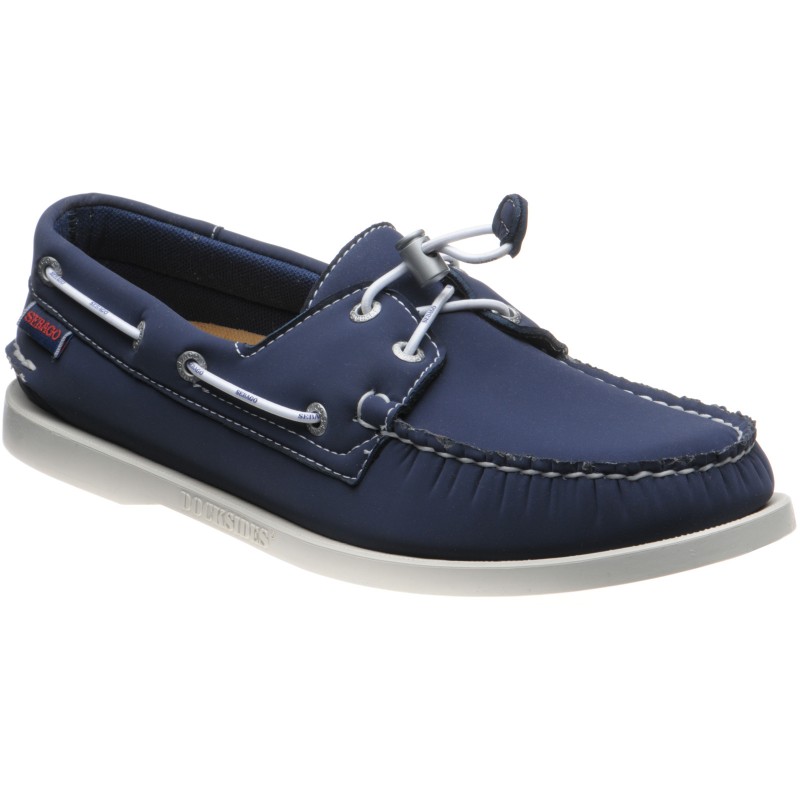 Sebago shoes | Sebago | Docksides Ariaprene in Navy at Herring Shoes