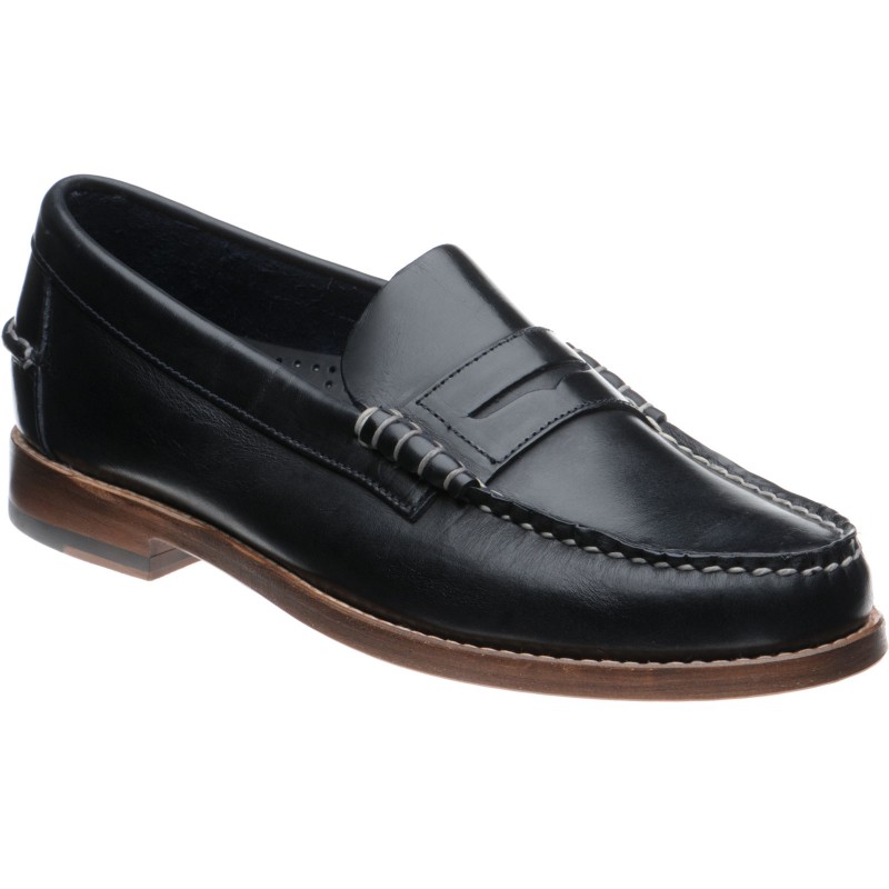 Sebago shoes | Sebago Sale | Legacy Penny loafers in Navy at Herring Shoes