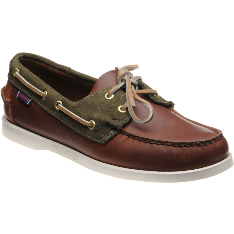 Sebago shoes | Sebago | Trickey rubber-soled deck shoes in Green ...