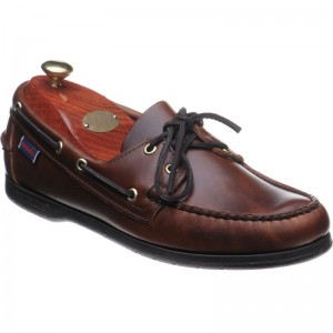 Sebago Endeavor rubber-soled deck shoes in Brown