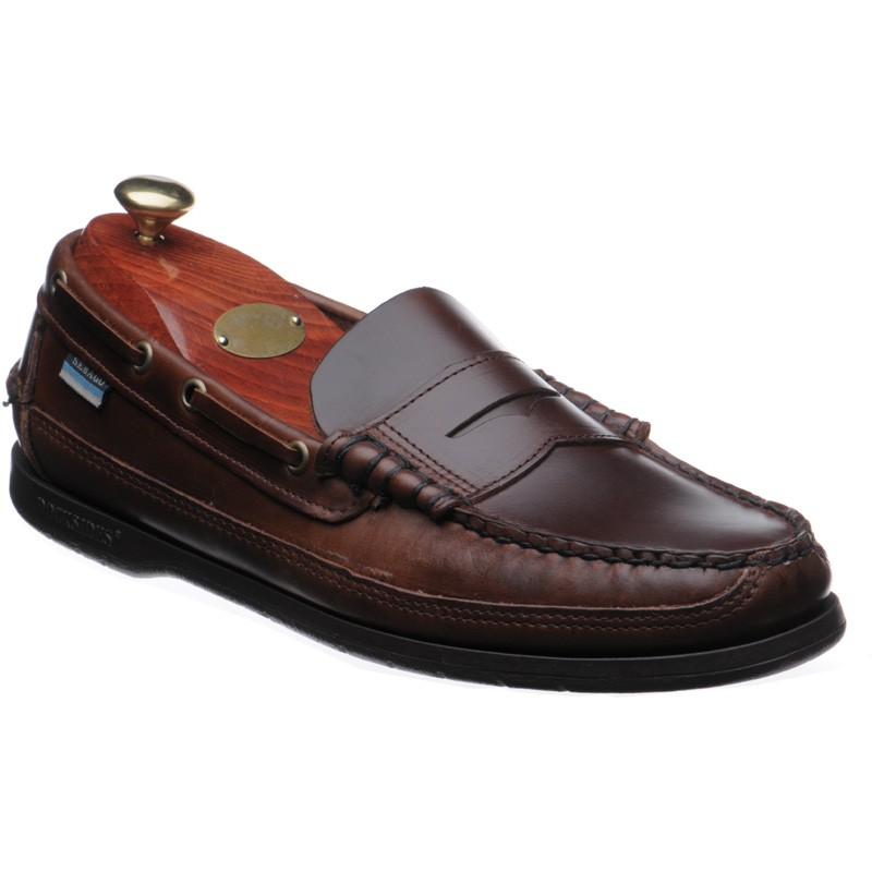 Sloop rubber-soled deck shoes in 