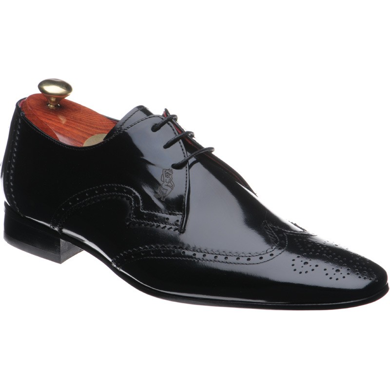Jeffery West shoes | Jeffery West Muse | J305 brogues in Black Polished ...
