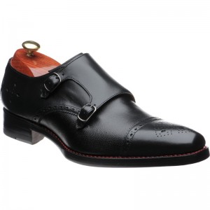Harry double monk shoes in Black Calf 