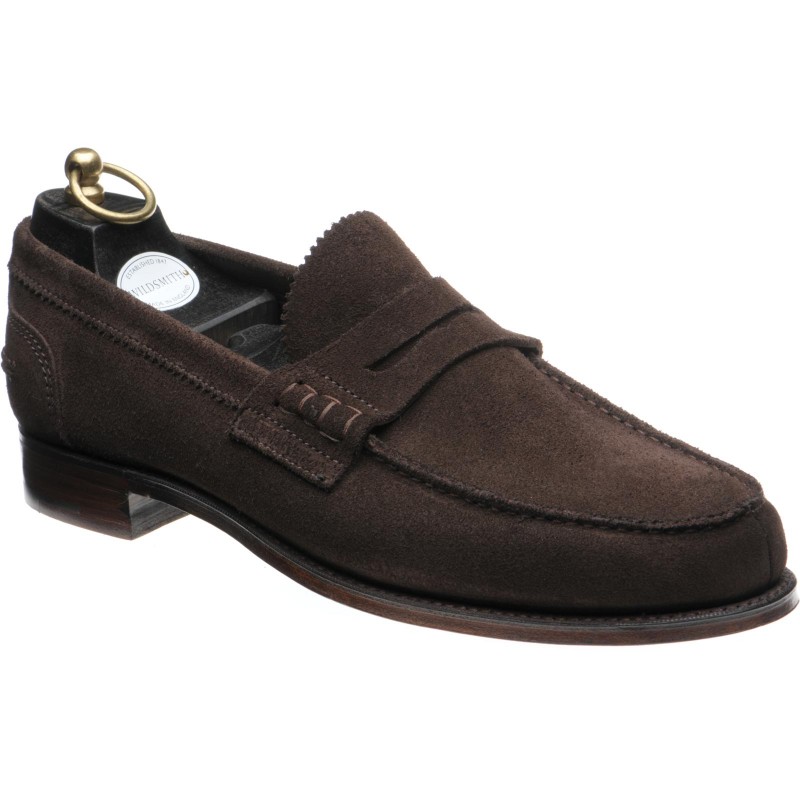 Wildsmith shoes | Wildsmith Shoes | Kennedy loafers in Brown Suede at ...
