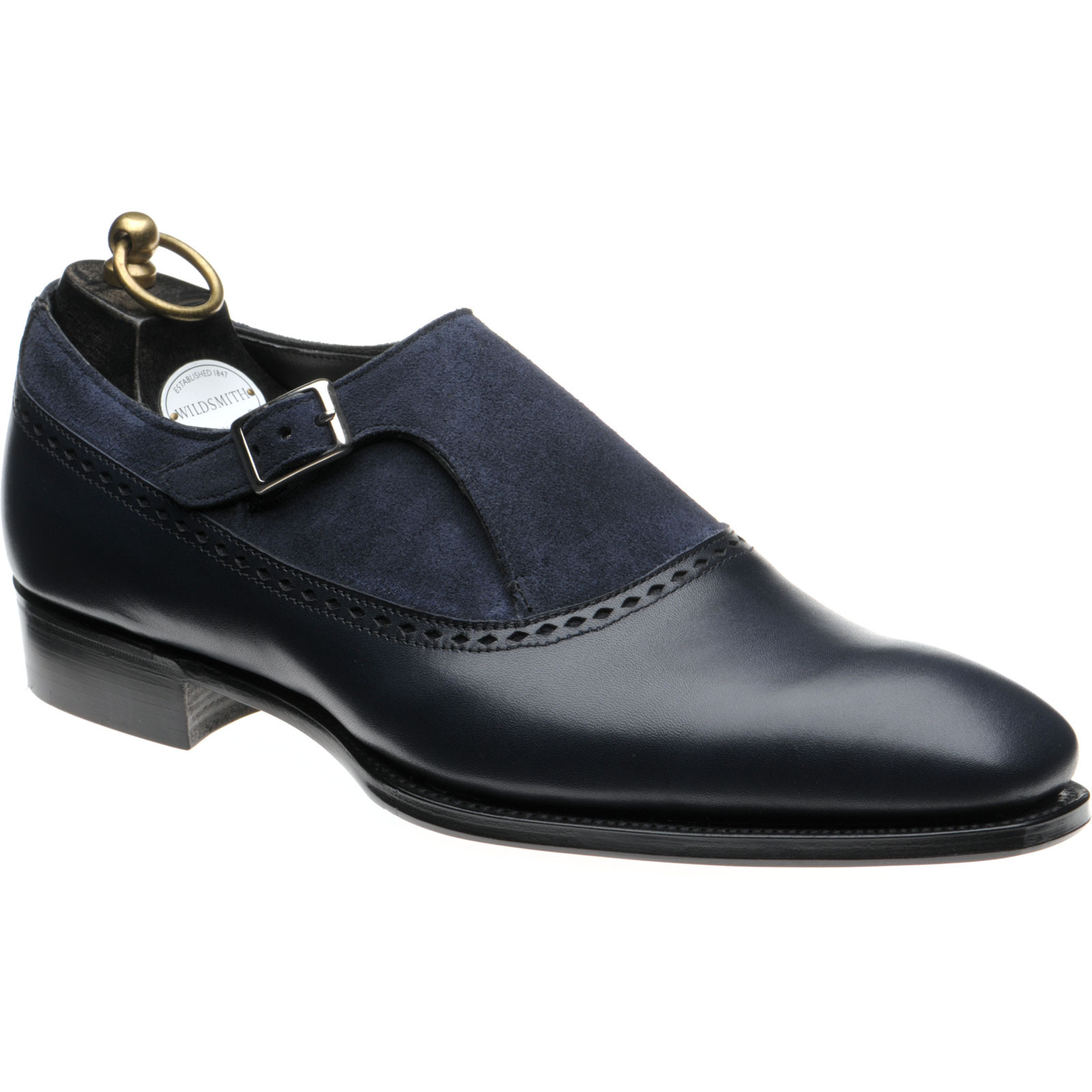 Wildsmith shoes | Wildsmith Shoes | Grosvenor in Navy Calf and Suede at ...