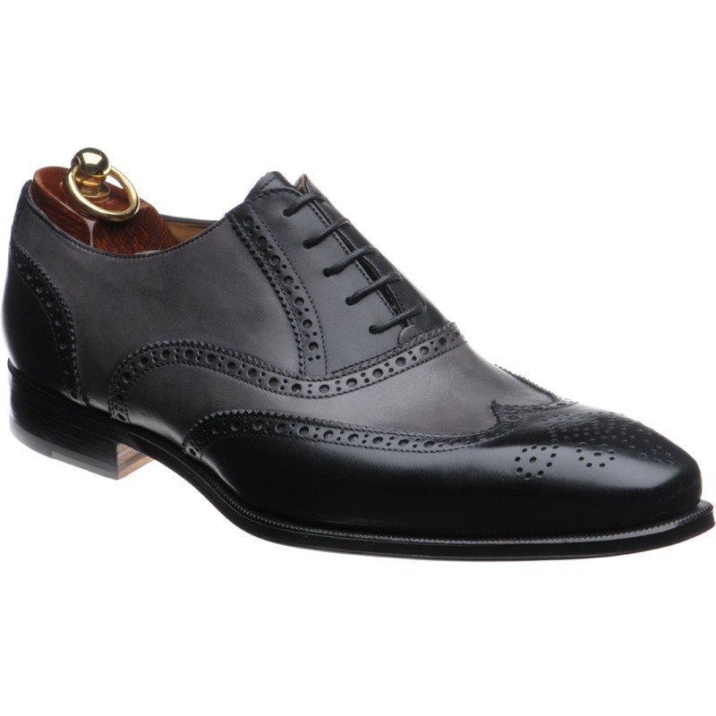 Herring shoes | Herring Classic | Parma two-tone brogues in Black and ...