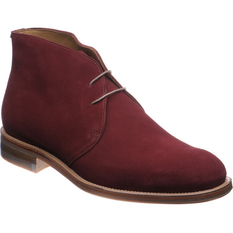 Herring shoes Herring Classic Canterbury in Burgundy Suede at