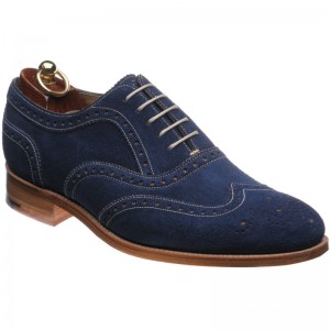 Herring Carnaby in Navy Suede and Cola