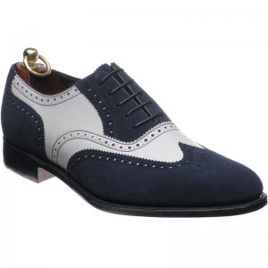 Herring Shrewsbury OLD in Navy suede and White Calf
