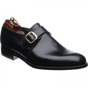 Herring shoes | Herring Classic | Hilton monk shoes in Black Calf at ...