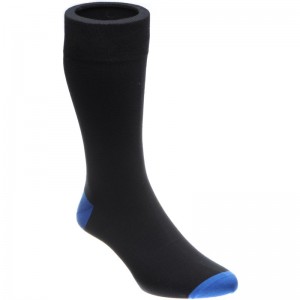 Herring Janitor Sock in Black and Blue