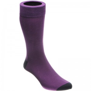 Herring Janitor Sock in Purple and Black