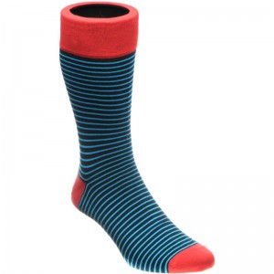 Herring Plug Sock in Red and Blue