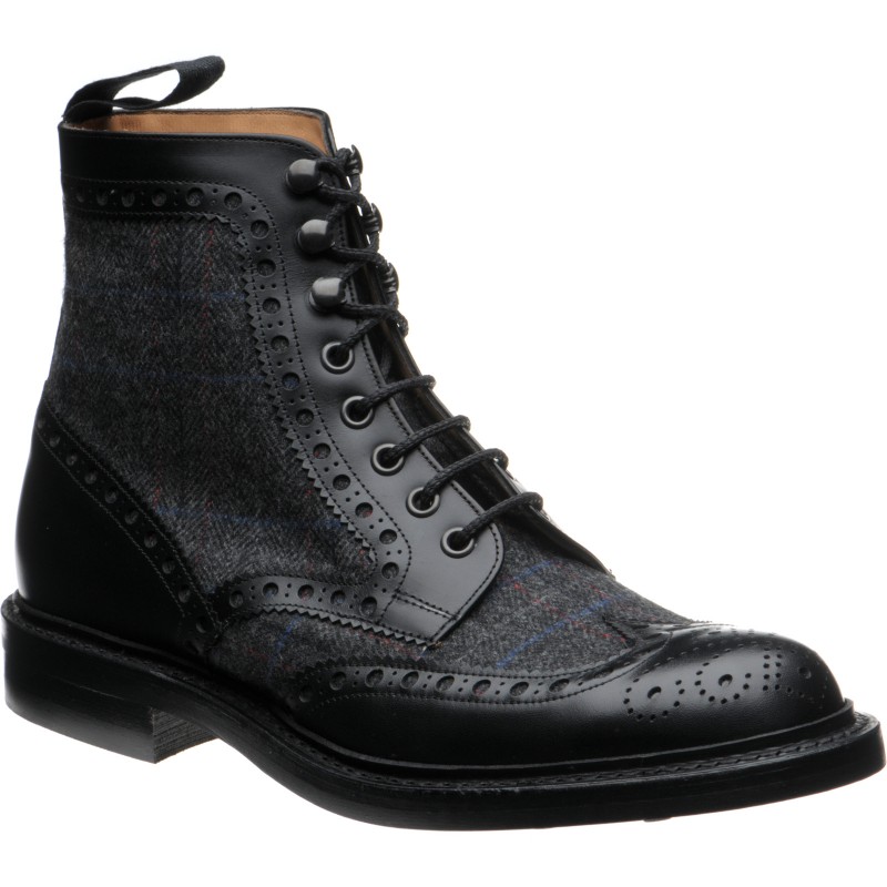 Tweed shop brogue boots