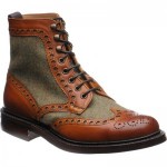 Exmoor tweed rubber-soled brogue boots