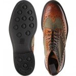 Herring Exmoor tweed rubber-soled brogue boots