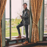 Herring Exmoor tweed rubber-soled brogue boots