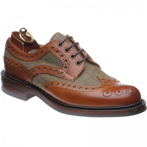 Herring Dartmoor (Rubber) in Moorland Green Tweed and Chestnut Calf