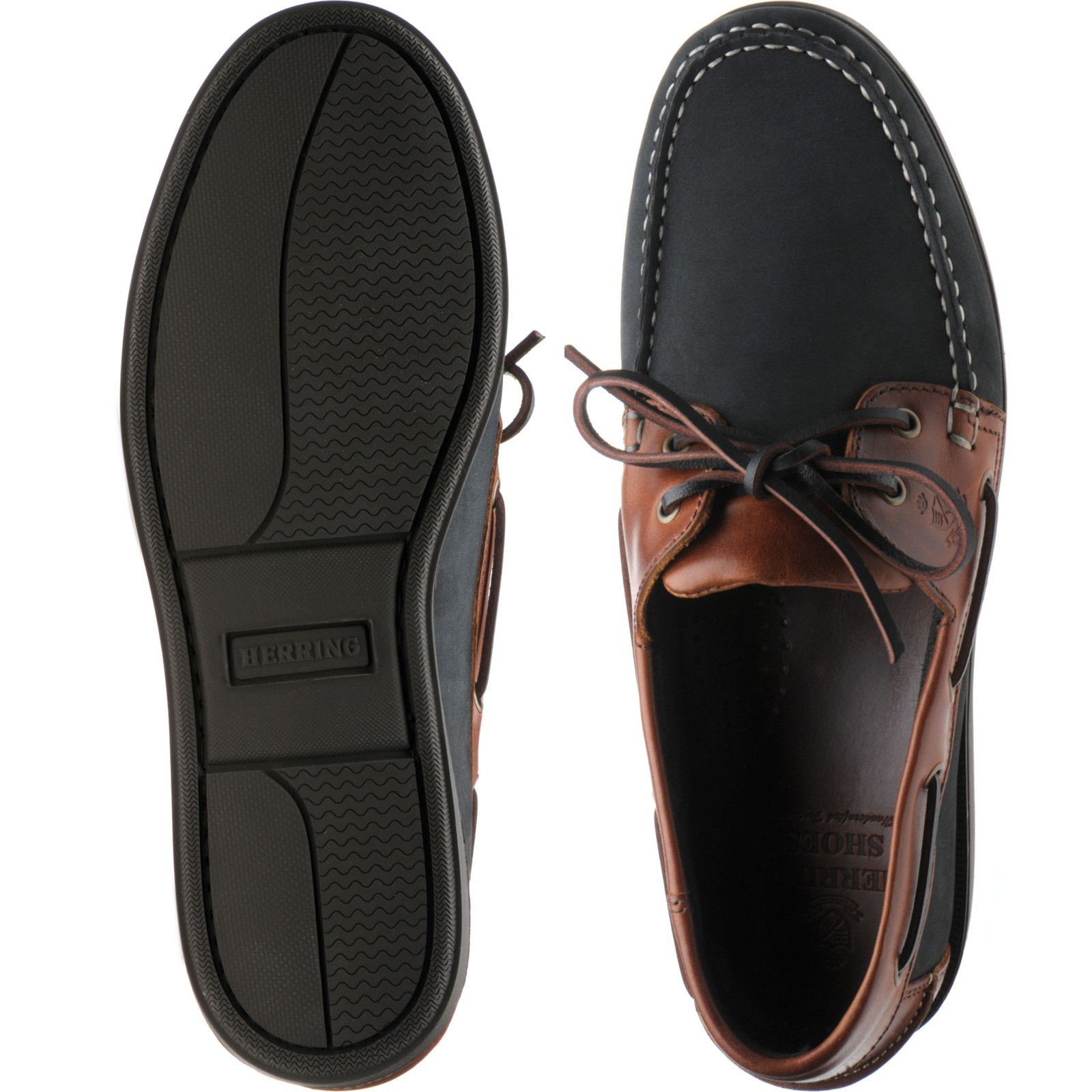Herring shoes Herring Casuals Padstow rubbersoled deck shoes in