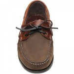Padstow rubber-soled deck shoes