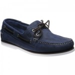 Herring Fowey rubber-soled deck shoes in Navy