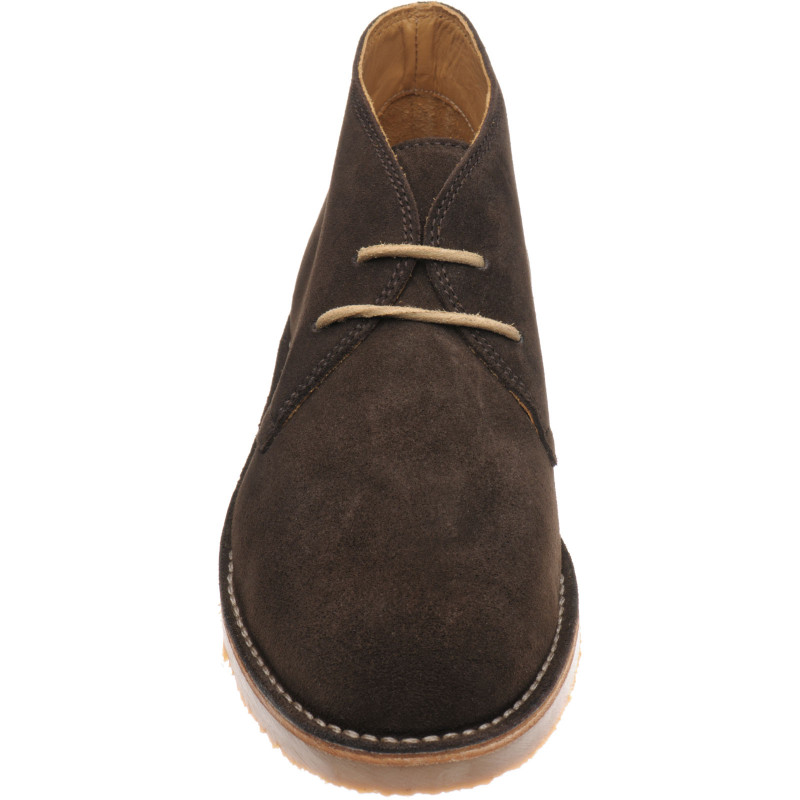 Herring shoes Herring Executive Dune rubber soled desert boots in Brown Suede at Herring Shoes