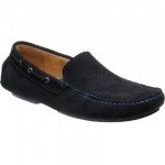 Herring Maranello rubber-soled driving moccasins in Navy Suede