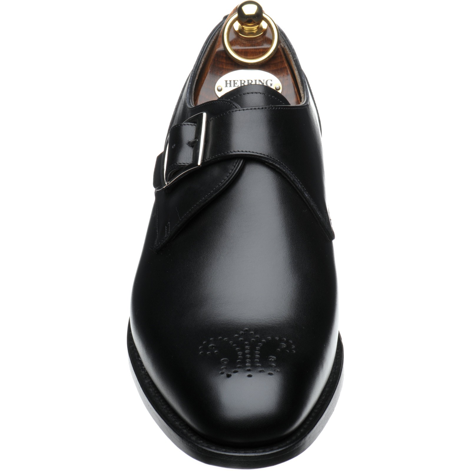 Herring shoes Herring Classic Greenwich II monk shoes in Black Calf