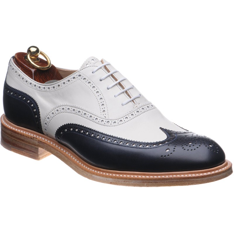 Herring shoes | Herring Sale | Soho OLD two-tone brogues in Navy Ivory ...