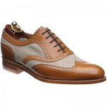 Herring Henley II two-tone brogues in Tan and Canvas