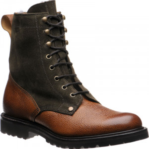 Herring Peebles (Warm Lined) in Almond Grain and Khaki Suede