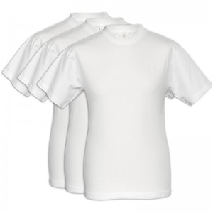 Herring Devon Tee Shirt Triple in White Triple Pack
