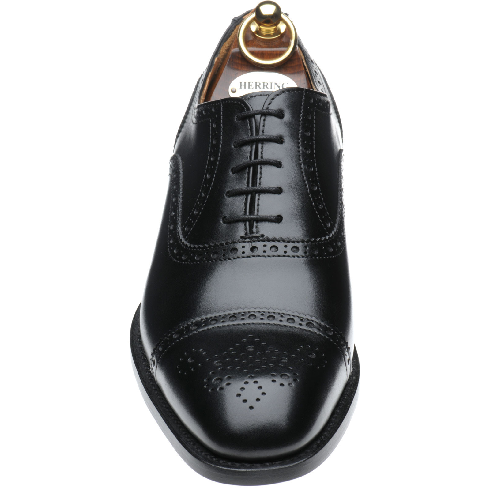 Herring shoes Herring Sale Rewe semibrogues in Black Calf at
