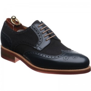 Herring Barton (Rubber) in Navy Calf and Suede