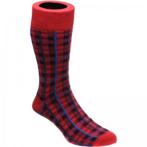Herring Tartan Sock in Red