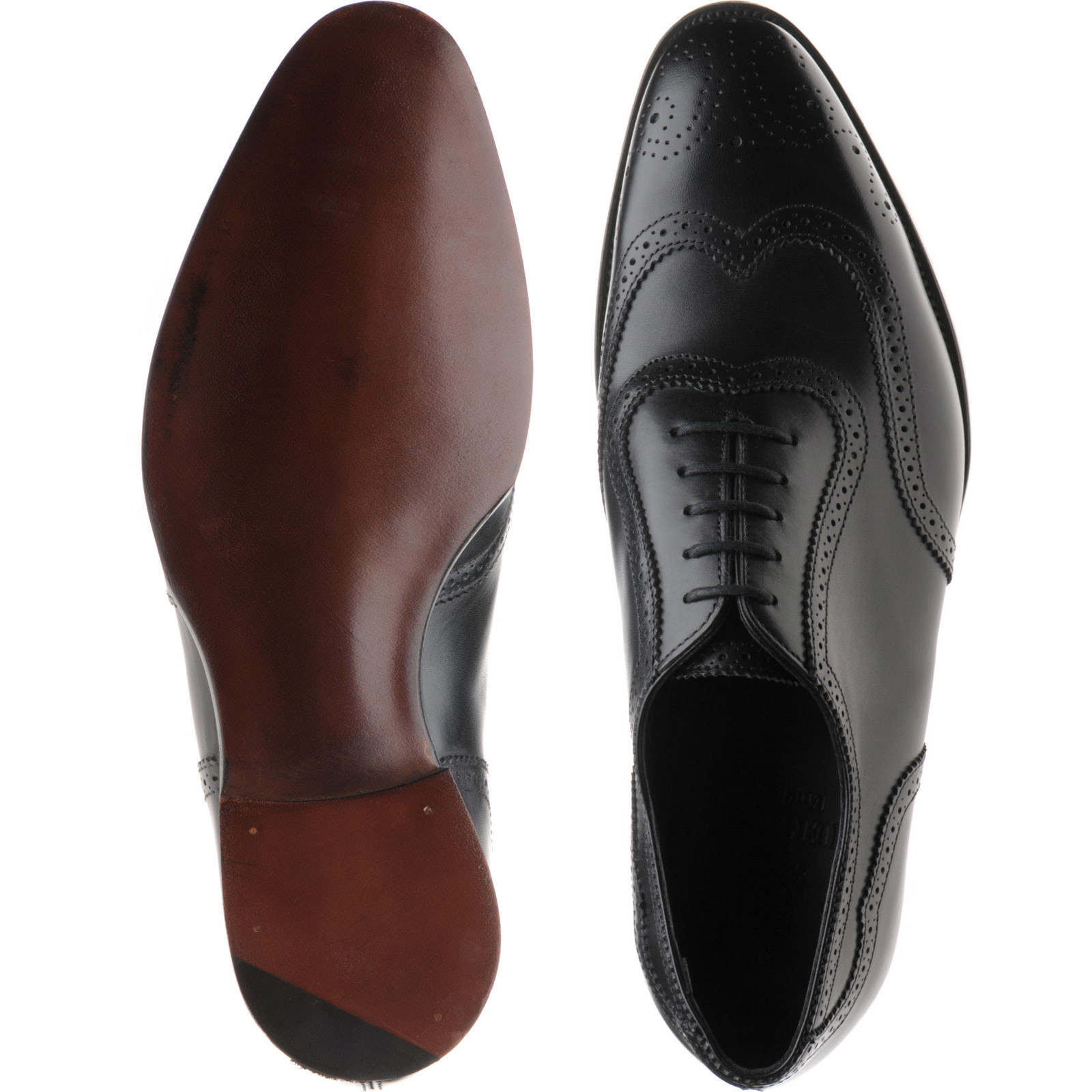 Herring shoes | Herring Premier | Henry II brogues in Black Calf at ...