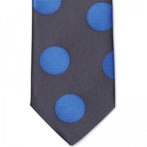 Large Spots Tie (7772 300) in Grey Blue (4)