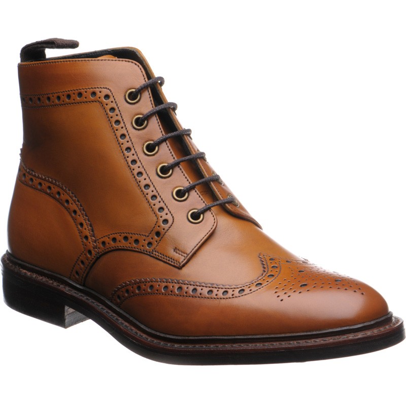 Herring shoes | Herring Classic | Burgh (Rubber) in Dark Tan Calf at ...