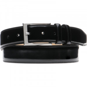 herring kensington belt in black polished