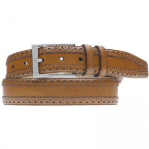 Herring Harrow Belt in Chestnut Calf