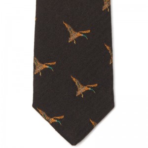 Flying Duck Tie in Brown