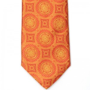 Linked Circles Tie (5003 556) in Orange (3)