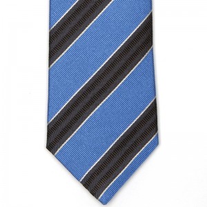 Ribbon Stripe Tie (6003 640) in Blue (1)