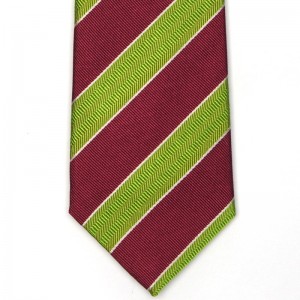 Ribbon Stripe Tie (6003 640) in Burgundy (3)